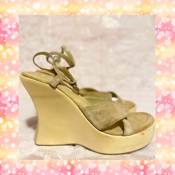 Y2k Boho Platform Wedge Sandals - Picture 2 of 3